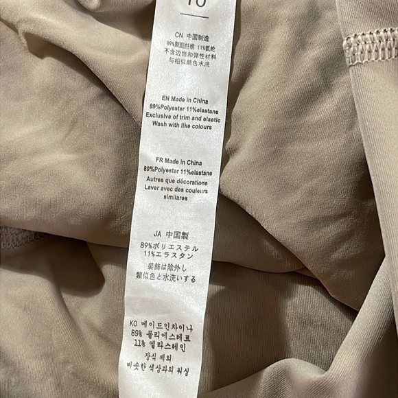 Khaki "Maddie" Full Pleat Active Skirt with Pockets in Shorts Liner Sz 10 Tennis - Picture 5 of 5